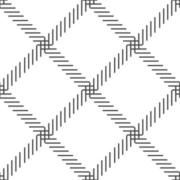 Black and white cage seamless pattern. vector Stock Illustration