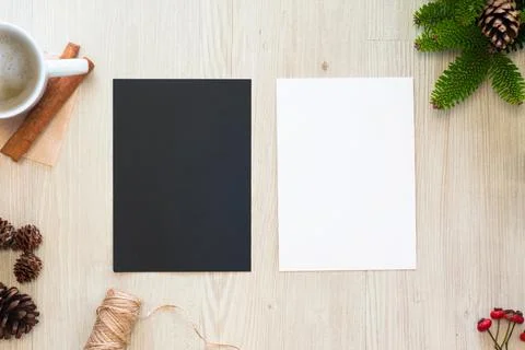 Black and white cards Stock Illustration