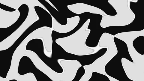 Black and white cellular pattern background for seamless Stock Footage 341819091