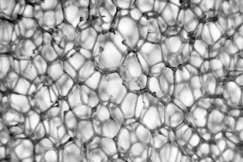 Black and white cellular structure  polyurethane,  red-hot, metal Stock Photos