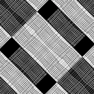 Black and White Check Stipes Pattern Stock Illustration