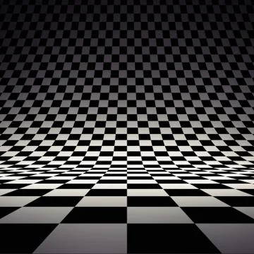 Black and white checker Stock Illustration
