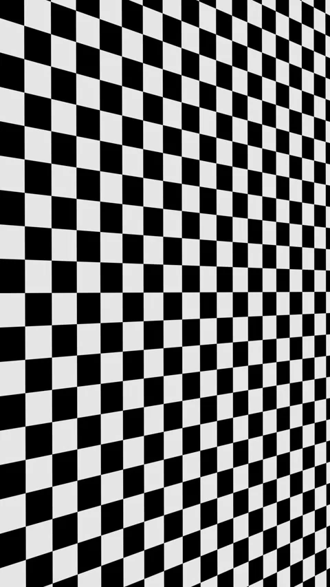 Black and white checkerboard pattern infinite zoom Stock Footage 347058735