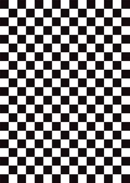 Black and White Checkerboard Pattern Illustrazione stock