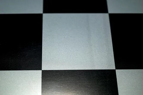 Black and white checkerboard pattern closeup Foto stock