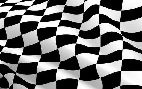 Black and white checkered flag texture background Illustrazione stock