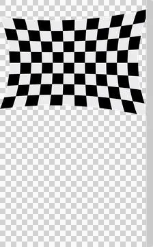 A black and white checkered flag marking the end of a race is depicted on a.. Stock Illustration