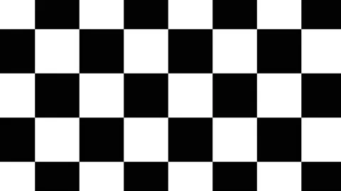 Black and white checkered pattern animation Stock Footage 145792068
