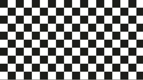 Black and white checkered pattern. Seamless animation with basic shapes Stock Footage 145905068