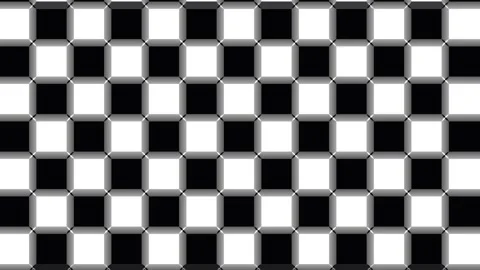 Black and white checkered pattern transitions with a central black bar duri.. Stock Footage 341691343