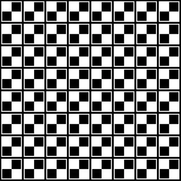 Black And White Checkered Pattern Background Stock Illustration