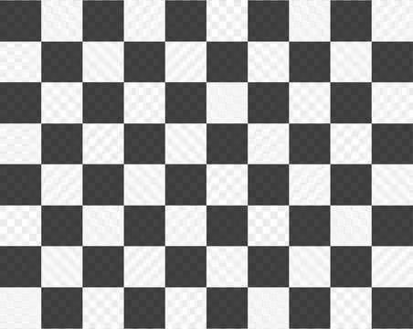 Black and white checkered pattern. Seamless square grid texture Stock Illustration