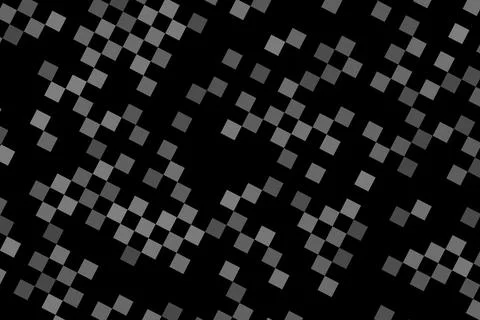 Black and white checkered pattern with small squares Stock Illustration