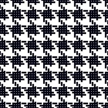 Black and white checkered square pattern Stock Illustration