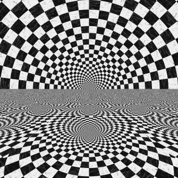 Black and white checkered texture Stock Illustration