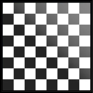 Black and white chessboard Stock Illustration
