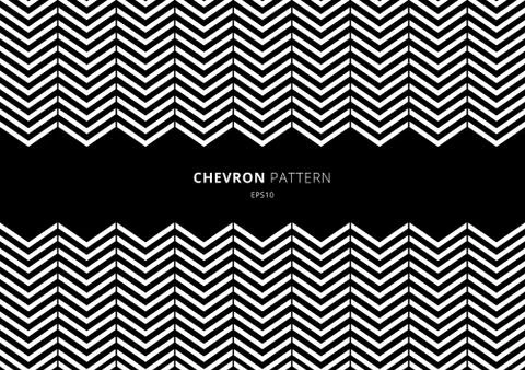 Black and white chevron pattern with space for your text. イラスト素材