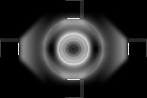 Black and white circle. Stock Illustration