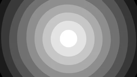 Black and White Circles Background - Monochrome Stock Footage 246806966