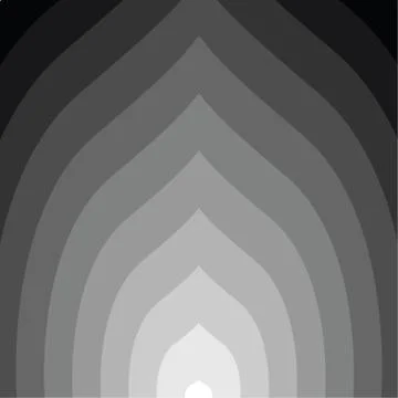 Black and white circular lines tunnel. イラスト素材