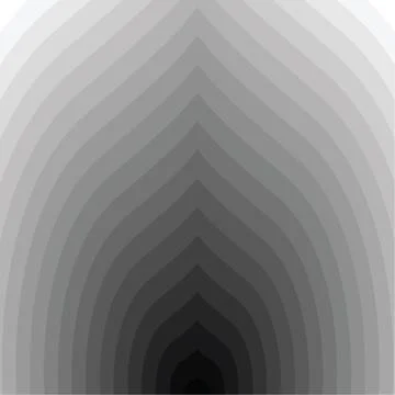 Black and white circular lines tunnel. 스톡 일러스트