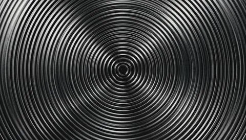 Black and white circular pattern design. Illustrazione stock
