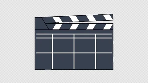 Black and white clapperboard Stock Footage 333668622