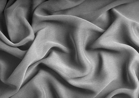 Black and white cloth texture background. Natural textile material pattern .. Stock Illustration