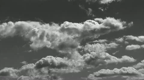 Black and White Clouds 03 1080 HD Stock Footage 12027539