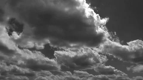 Black and White Clouds 스톡 동영상 29805207