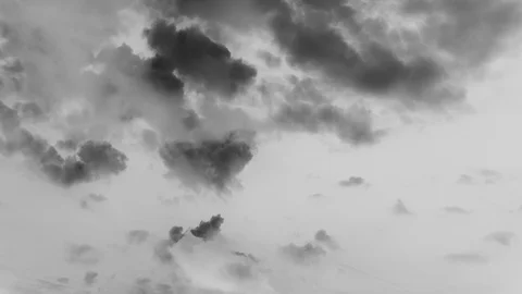 Black and white clouds time lapse background Vídeos de archivo 97459544