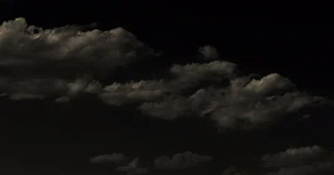 Black And White Clouds Timelapse. 4K Stock Footage 53463344