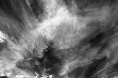 Black and white cloudscape background Stock Photos