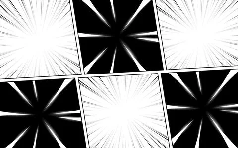 Black and white comic abstract scene page background. 스톡 일러스트