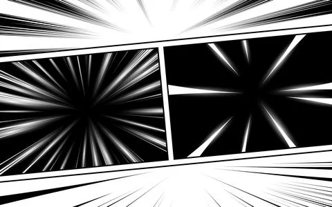 Black and white comic abstract scene page background. 스톡 일러스트