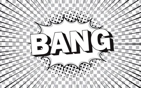 Black and white comic book vector texture. Stock Illustration
