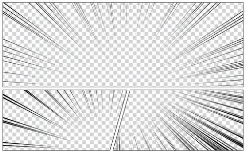 Black and white comic book page panel background. vector illustration. Stock Illustration