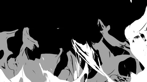 Black And White Comic Look Flames Vj Loops Stock Footage 242252380