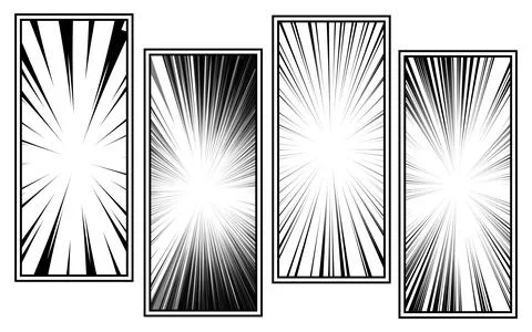 Black and white comic pop art background template Stock Illustration