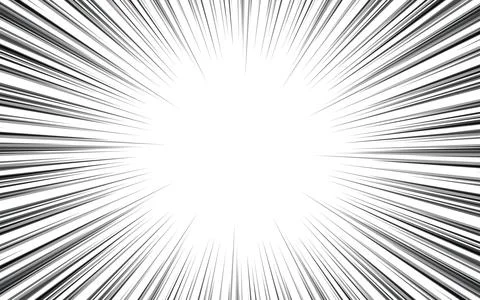 Black and white comic radiation background digital vector illustration. 스톡 일러스트