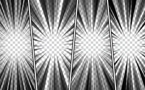 Black and white comic scene background. vector illustration Stock Illustration