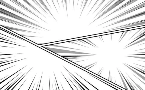 Black and white comic scene background. Stock Illustration
