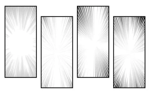 Black and white comic scene background. Stock Illustration