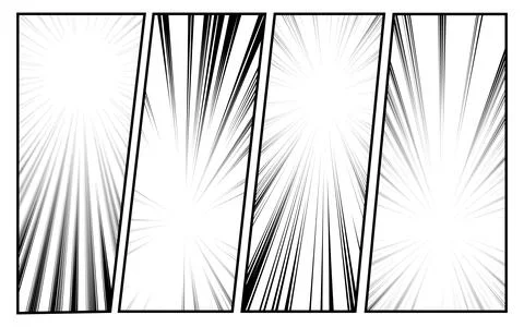Black and white comic scene background. Stock Illustration