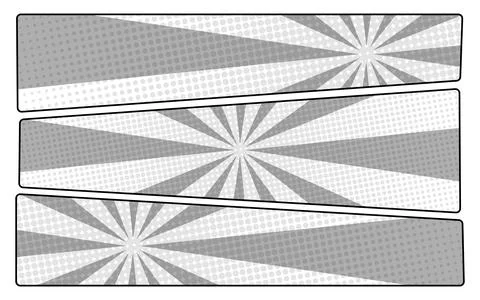 Black and white comic scene background. Stock Illustration