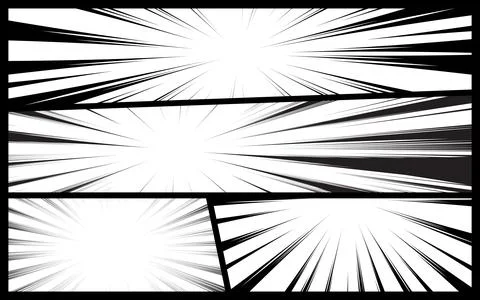 Black and white comic scene background. Stockillustratie