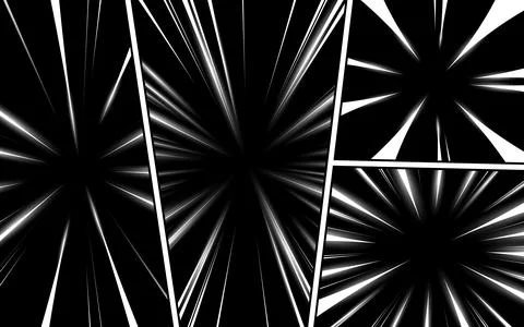 Black and white comic scene set background design. 库存插图