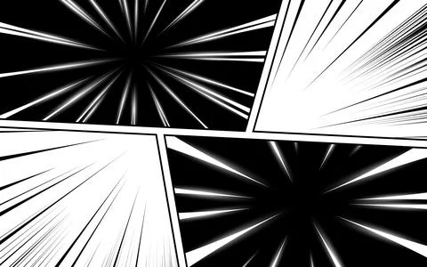 Black and white comic scene set background design. 스톡 일러스트