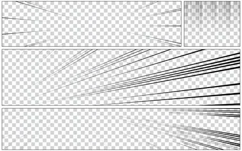 Black and white comic scene background. Stock Illustration
