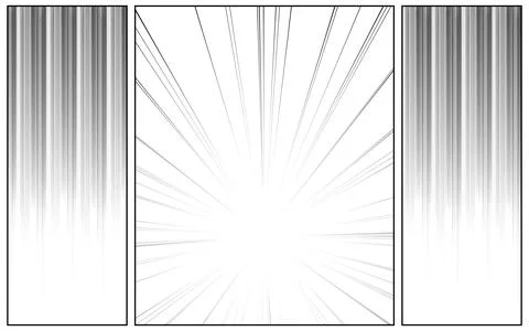 Black and white comic scene set background design. Stock Illustration